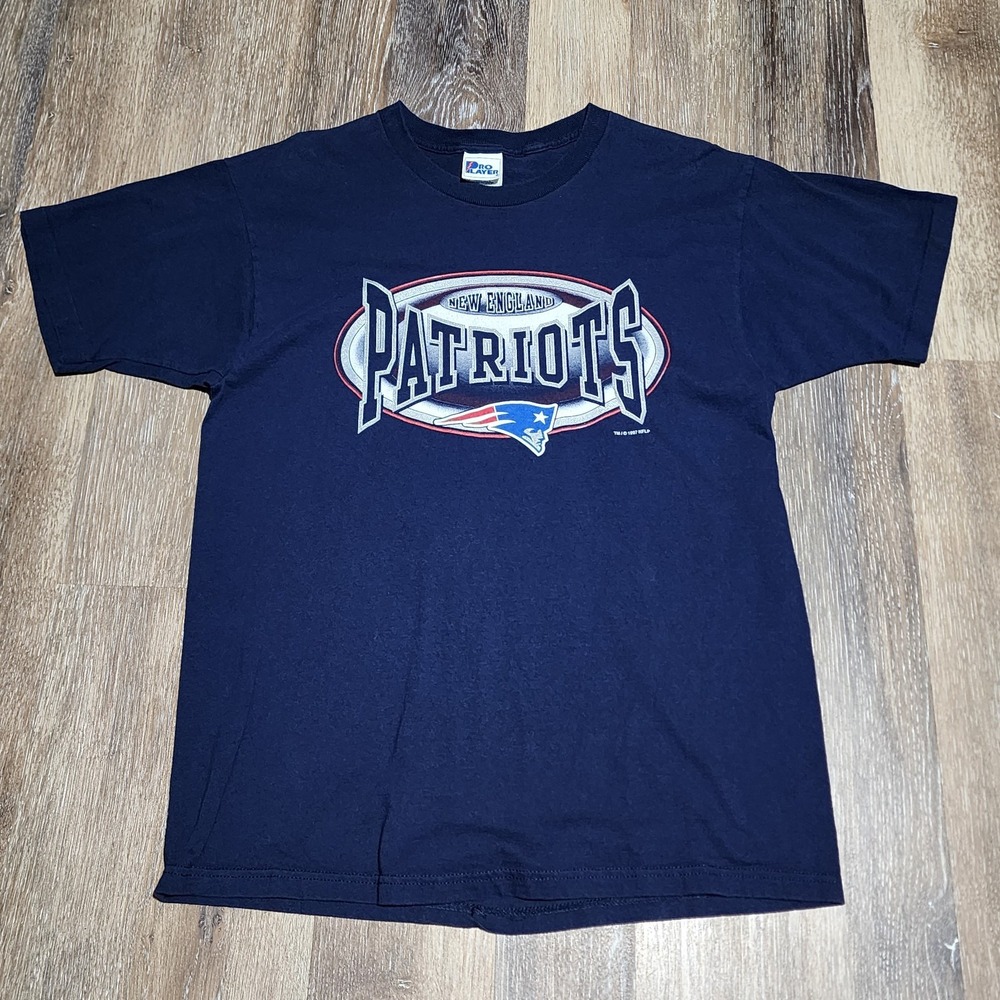 Rare Vintage Single Stitch 90s Pro Player NFL New England Patriots T-Shirt XL